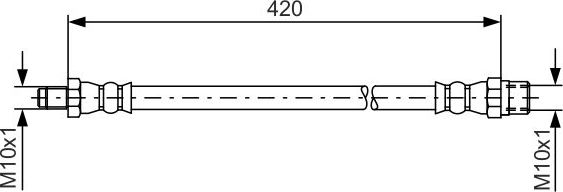 Тормозной шланг Bosch. Артикул 1 987 476 077