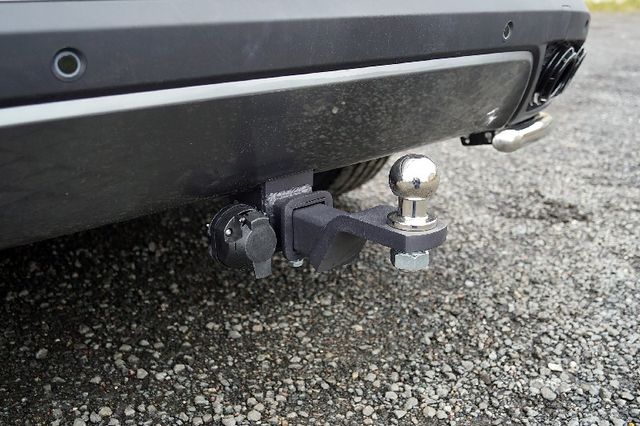 Фаркоп ТСС оцинкованный под американский квадрат для Exeed RX 2.0L 4WD 2023-2026 (нерж. шар). Артикул TCU00379N