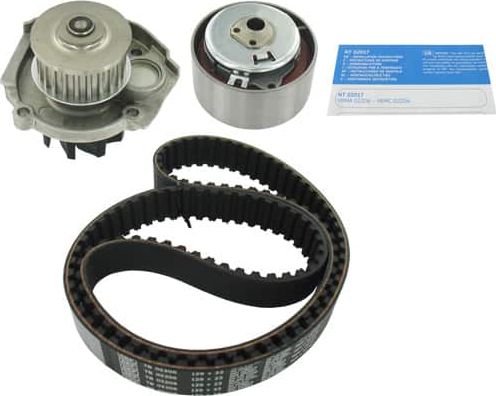 Помпа (водяной насос) с комплектом ремня ГРМ SKF. Артикул VKMC 02206-2