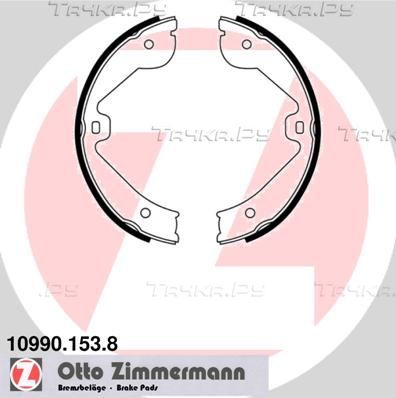 Тормозные колодки (стояночная тормозная система) Zimmermann задние для Audi Q7 I (4L) 2006-2015. Артикул 10990.153.8