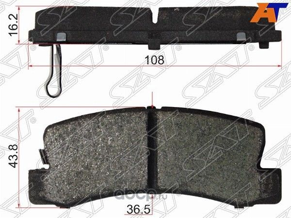 КОЛОДКИ ТОРМОЗНЫЕ RR TOYOTA HARRIER 01-03TOYOTA C (SAT). Артикул ST0446620080