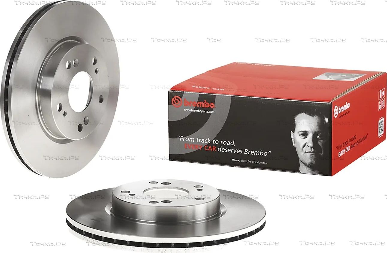 Тормозной диск Brembo передний для Honda Civic VIII 2005-2012. Артикул 09.A455.14