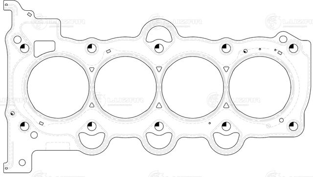 Прокладка ГБЦ Luzar. Артикул LES 10802