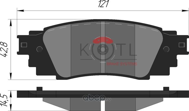 Колодки тормозные дисковые задние к-т задние Toyota Camry VIII  CH-R  RAV 4 V    LEXUS ES  RX  UX (Kotl) Kotl. Артикул 2183kt