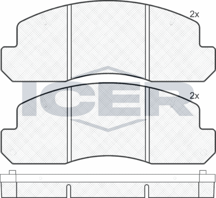 Тормозные колодки Icer. Артикул 141044