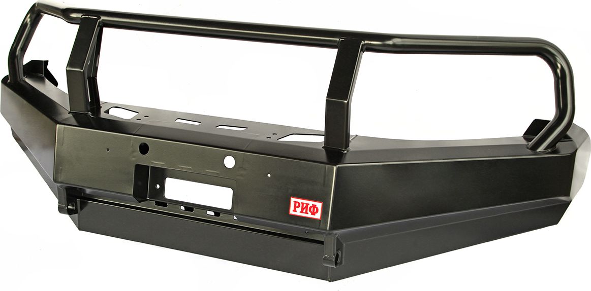 Бампер силовой РИФ передний с защитной дугой без доп. фар для Volkswagen Amarok 2010-2026. Артикул RIFAMR-10300