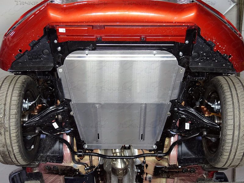 Защита алюминиевая ТСС (4 мм) для картера и КПП Lada XRAY 2016-2022. Артикул ZKTCC00207