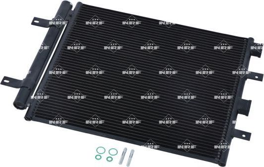 Радиатор кондиционера (конденсатор) NRF (алюминий) для Jaguar XF I 2008-2015. Артикул 35604