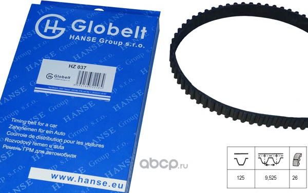Ремень ГРМ (Globelt). Артикул HZ037