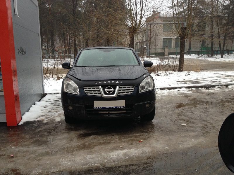 Дефлектор Vip-Tuning для капота Nissan Qashqai +2 2008-2009. Артикул 89818