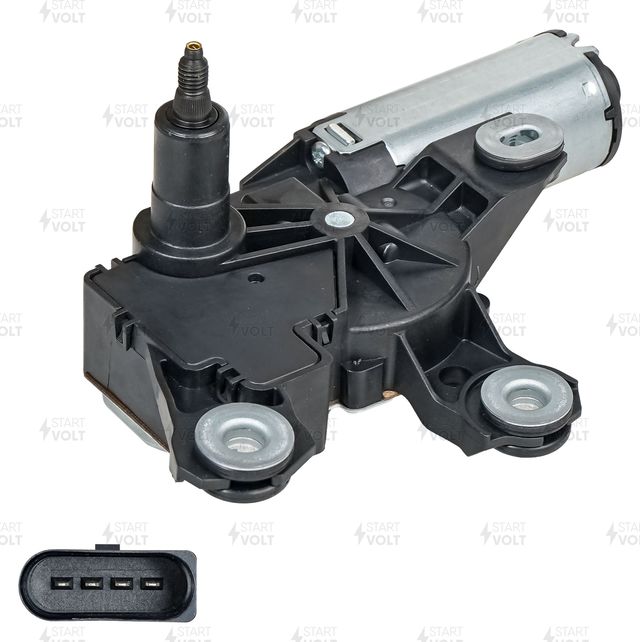 Мотор стеклоочистителя (моторчик дворников) StartVOLT. Артикул VWB 1809