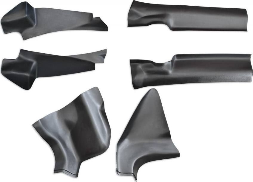 Накладки PT Group на ковролин порогов дверей (6 шт) (ABS) для Lada XRay 2016-2022. Артикул LXR111701