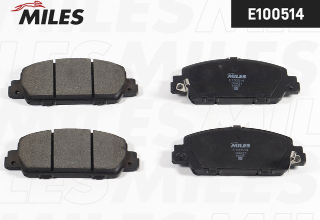 Тормозные колодки Miles (Semi-Metallic). Артикул E100514