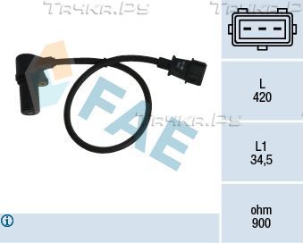 Датчик положения коленвала FAE для TATA Safari I 1999-2012. Артикул 79073