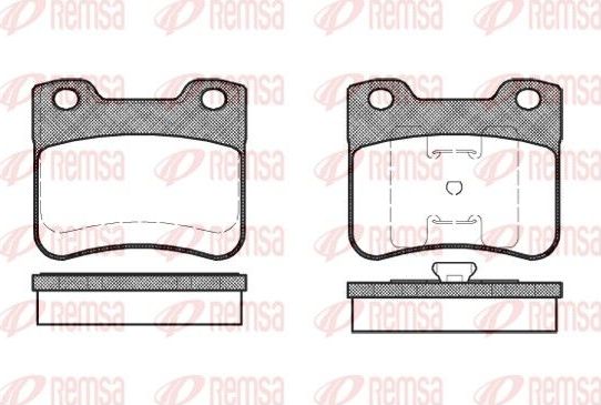 Тормозные колодки Remsa. Артикул 0247.10