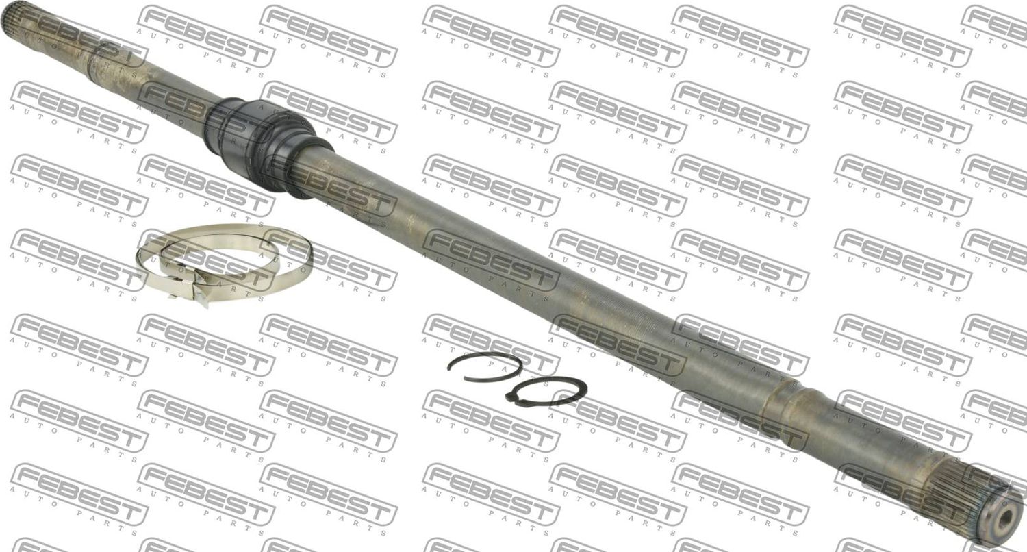 Полуось (привод в сборе, приводной вал) Febest. Артикул 0412-DJRH