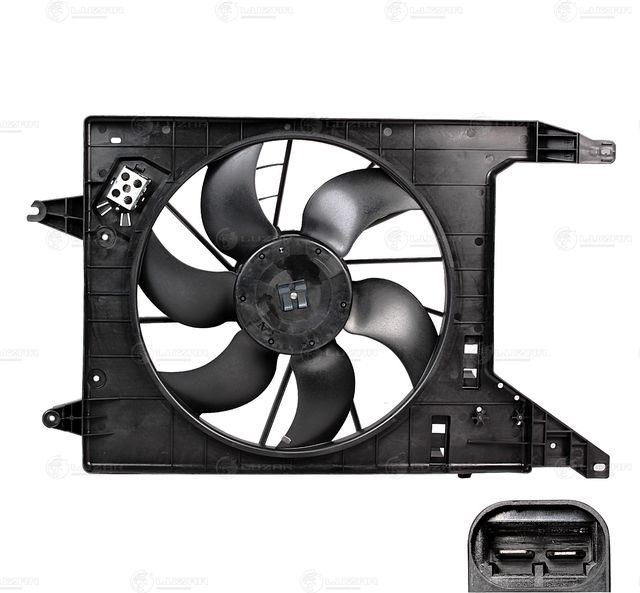 Вентилятор радиатора двигателя Luzar для Renault Logan I 2007-2015. Артикул LFc 0966