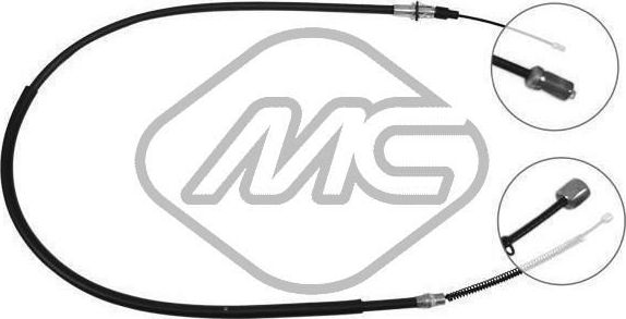 Трос ручника (тросик ручного тормоза) Metalcaucho. Артикул 80272