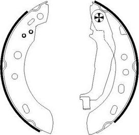 Тормозные колодки Textar задние для Nissan Micra K11 1998-2003. Артикул 91058300