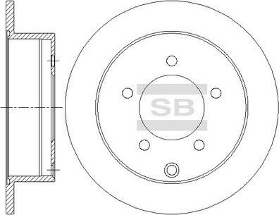 Тормозной диск Sangsin Hi-Q. Артикул SD4333