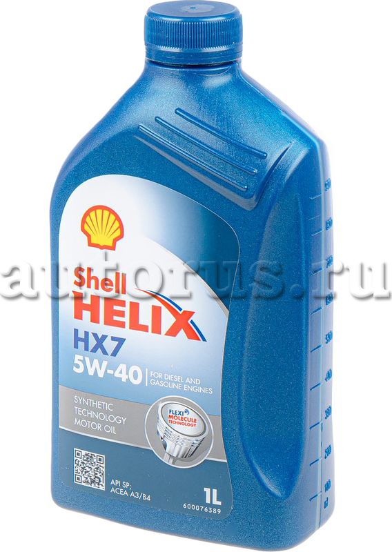 Масло моторное HELIX HX-7 SP A3/B4 5W40 п/синт.1л SHELL. Артикул 550070318