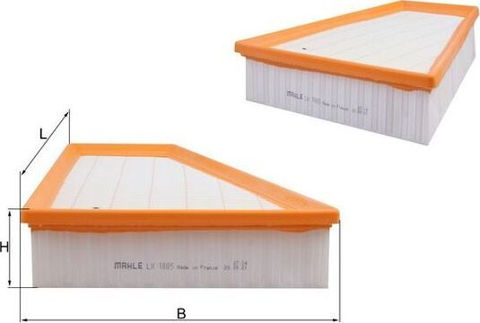 Воздушный фильтр Mahle. Артикул LX 1885