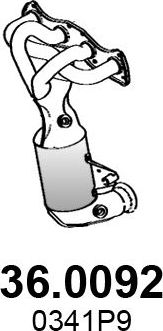 Катализатор Asso передний для Citroen C3 II 2009-2016. Артикул 36.0092