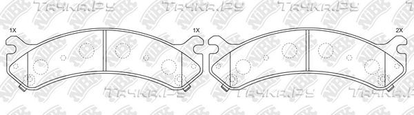 Тормозные колодки NiBK. Артикул PN0409
