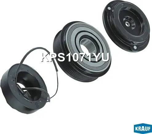 Шкив компрессора кондиционера в сборе (Krauf). Артикул KPS1071YU