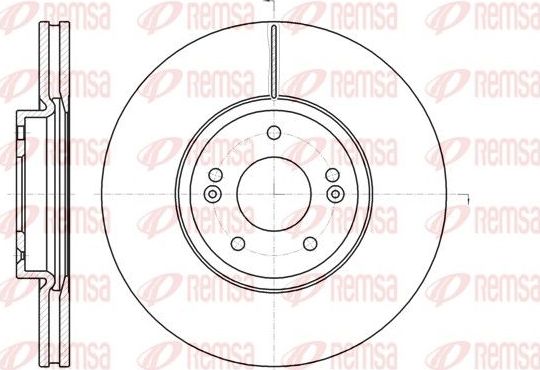 Тормозной диск Remsa. Артикул 61102.10