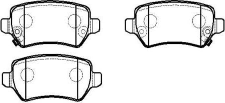 Тормозные колодки HSB. Артикул HP5268