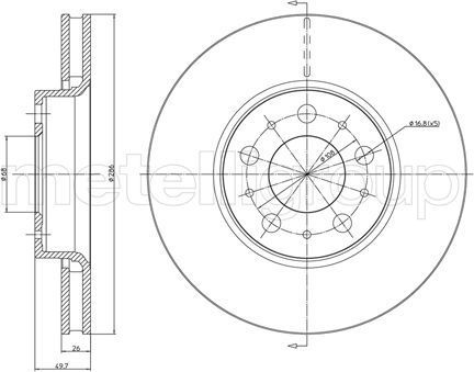Тормозной диск Trusting. Артикул DF804