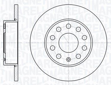 Тормозной диск Magneti Marelli. Артикул 361302040117