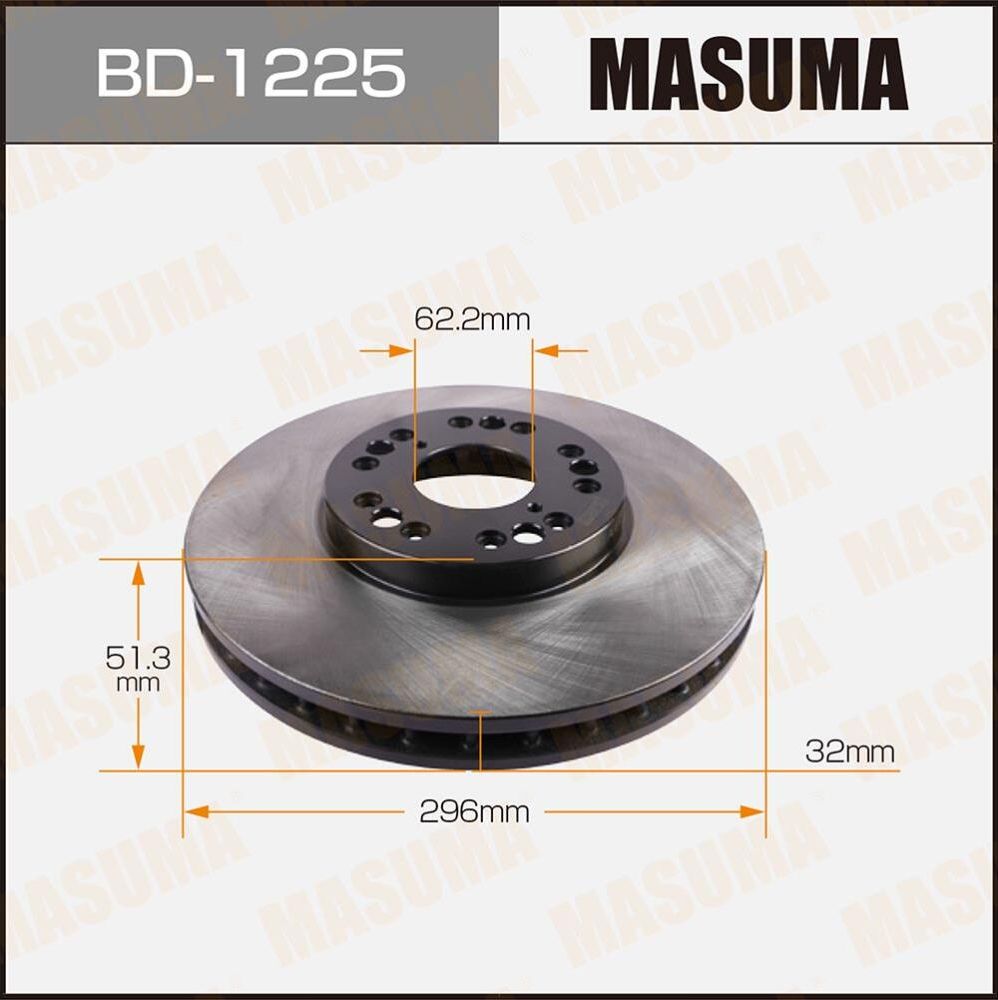 Тормозной диск Masuma. Артикул BD-1225