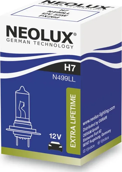 Лампа 12V H7 55W PX26d Long Life NEOLUX. Артикул N499LL