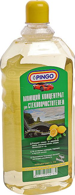 Моющий концентрат PINGO для стеклоочистителей (концентрат 1:10), лимон. Артикул 85030-0