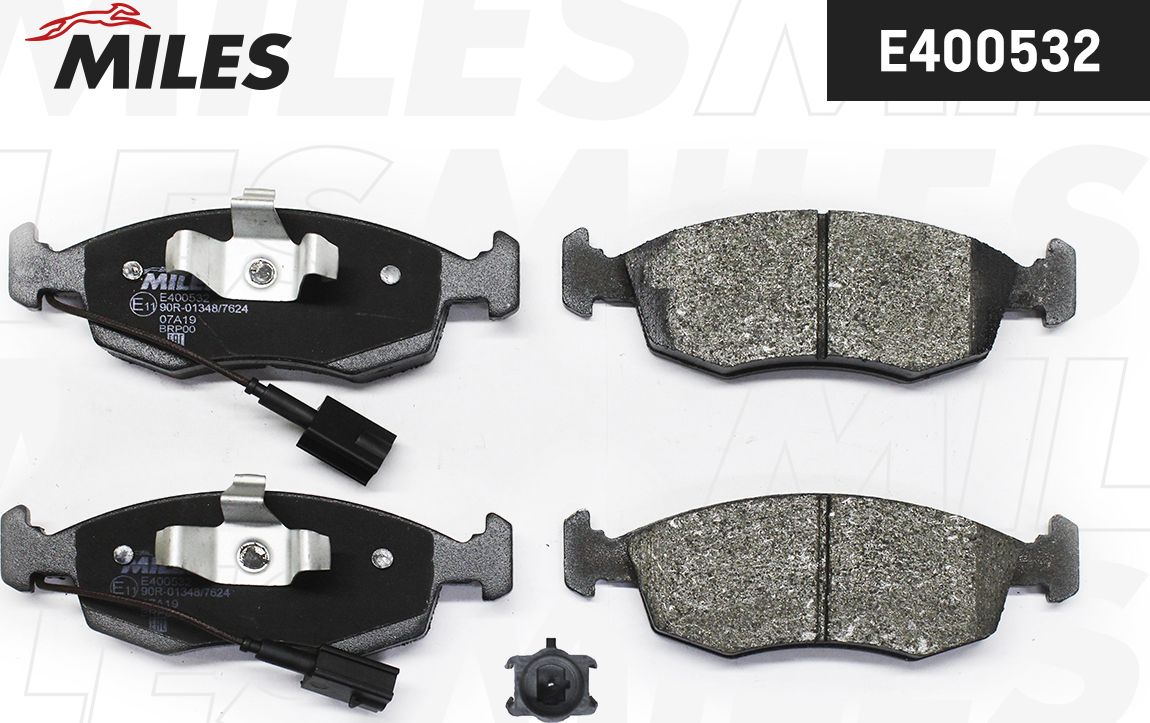 Тормозные колодки Miles (Low-Metallic). Артикул E400532