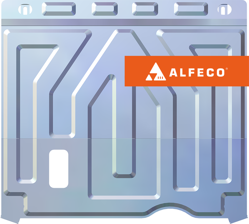 Защита алюминиевая Alfeco для картера и МКПП Datsun mi-DO 2015-2020. Артикул ALF.28.080al