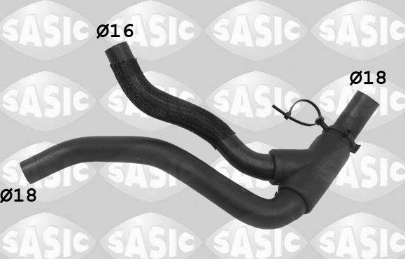 Патрубок радиатора (системы охлаждения) Sasic. Артикул 3404220