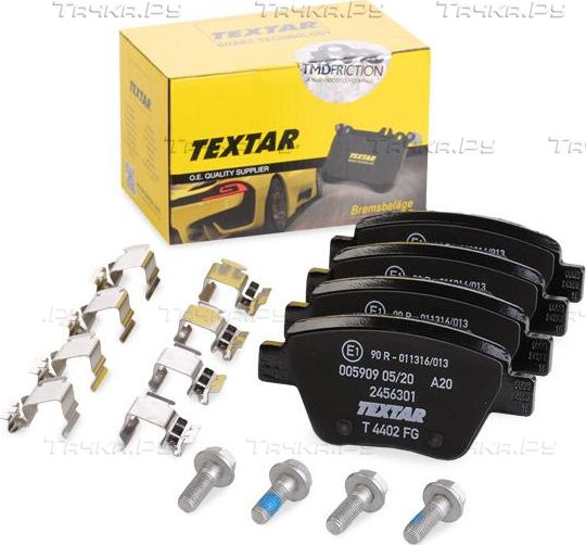 Тормозные колодки Textar Q+ задние для Volkswagen Golf VII 2011-2016. Артикул 2456301
