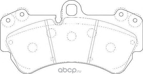 КОЛОДКИ ТОРМОЗНЫЕ ДИСКОВЫЕ ПЕРЕДНИЕ VW TOUAREG I (7L0 698 151 H) WAGNER Wagner. Артикул WBP23692A 