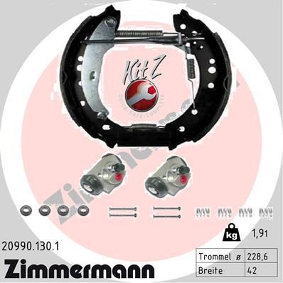 Тормозные колодки Zimmermann KIT Z. Артикул 20990.130.1