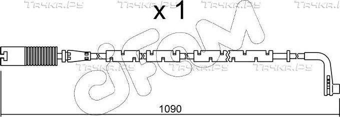 Датчик износа тормозных колодок  Metelli задний для BMW 1 I (E82/E88) 2007-2010. Артикул SU.206