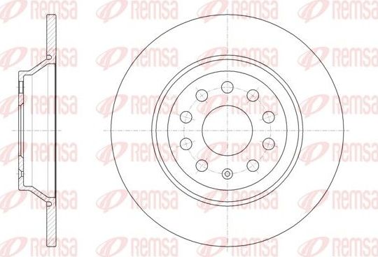 Тормозной диск Remsa. Артикул 61587.00
