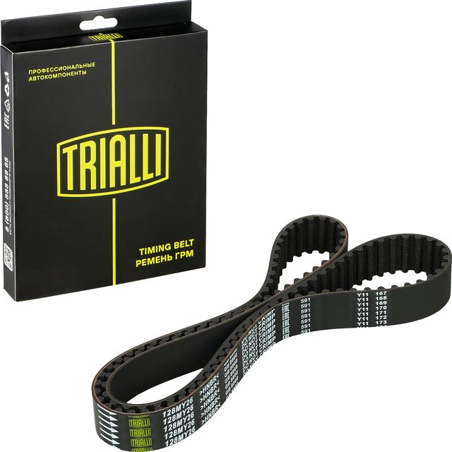Ремень ГРМ Trialli (HNBR (Hydrierter Acryl-Nitril-Butadien-Kautschuk)). Артикул GB 8860