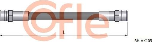 Тормозной шланг Cofle задний для SEAT Mii 2011-2019. Артикул 92.BH.VK105