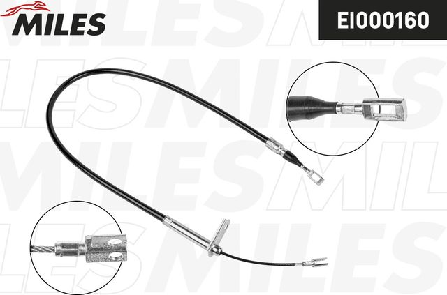 Трос ручника (тросик ручного тормоза) Miles задний левый для Mercedes-Benz E-Класс II (W210, S210) 1995-2003. Артикул EI000160