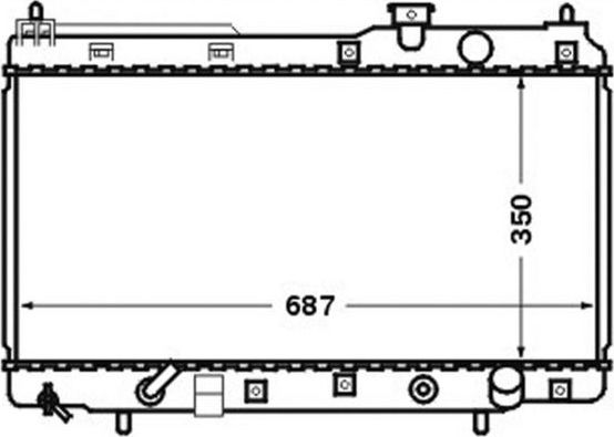 Расширительный бачок Mahle (полимерный материал). Артикул CRT 57 000S