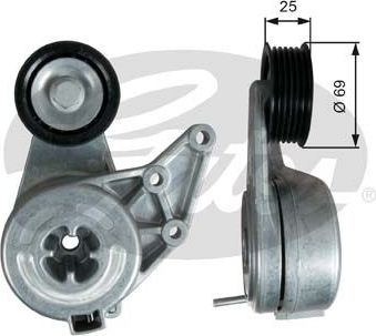 Натяжной ролик (натяжитель) приводного клинового зубчатого ремня Gates DriveAlign® для SEAT Toledo II 1998-2000. Артикул T39349