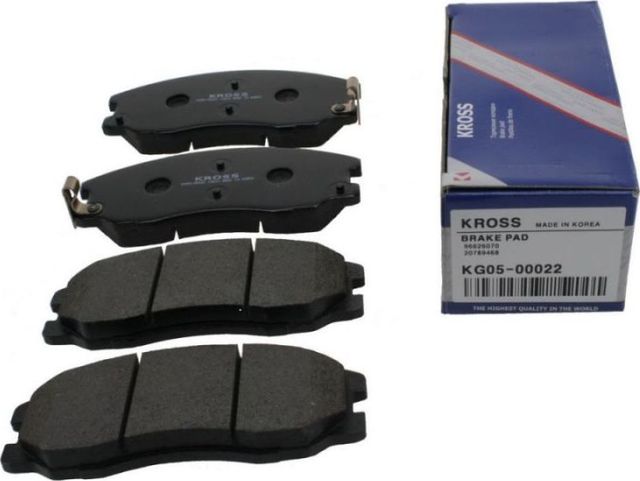 КОЛОДКИ ТОРМОЗНЫЕ ПЕРЕДНИЕ (Kross). Артикул KG0500022